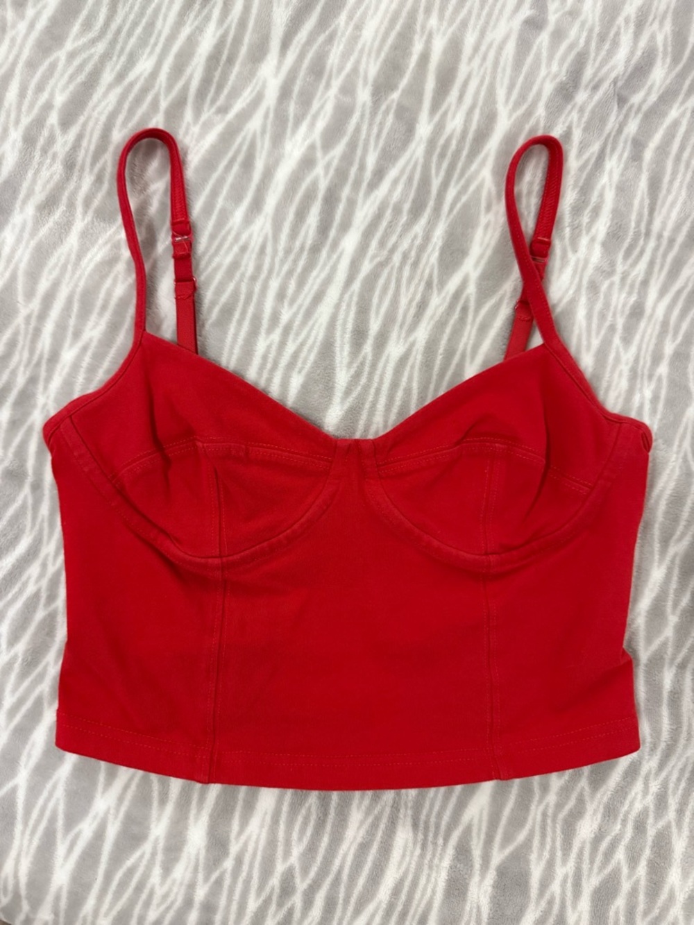 TNA Red Crop Tank